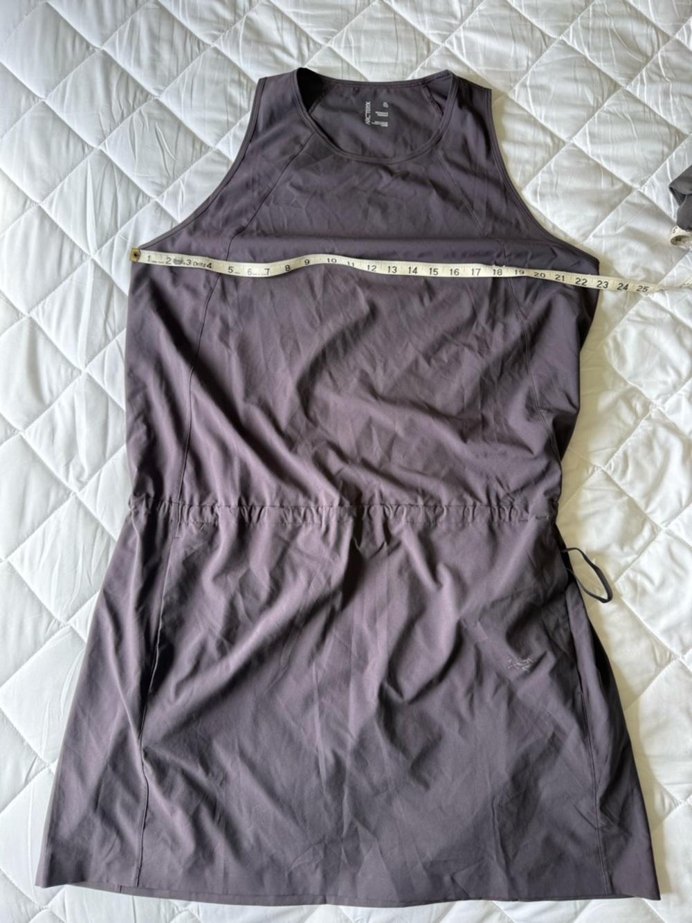 Arc’Teryx Contenta Plum Drawstring Waist Sleeveless Tank Dress
